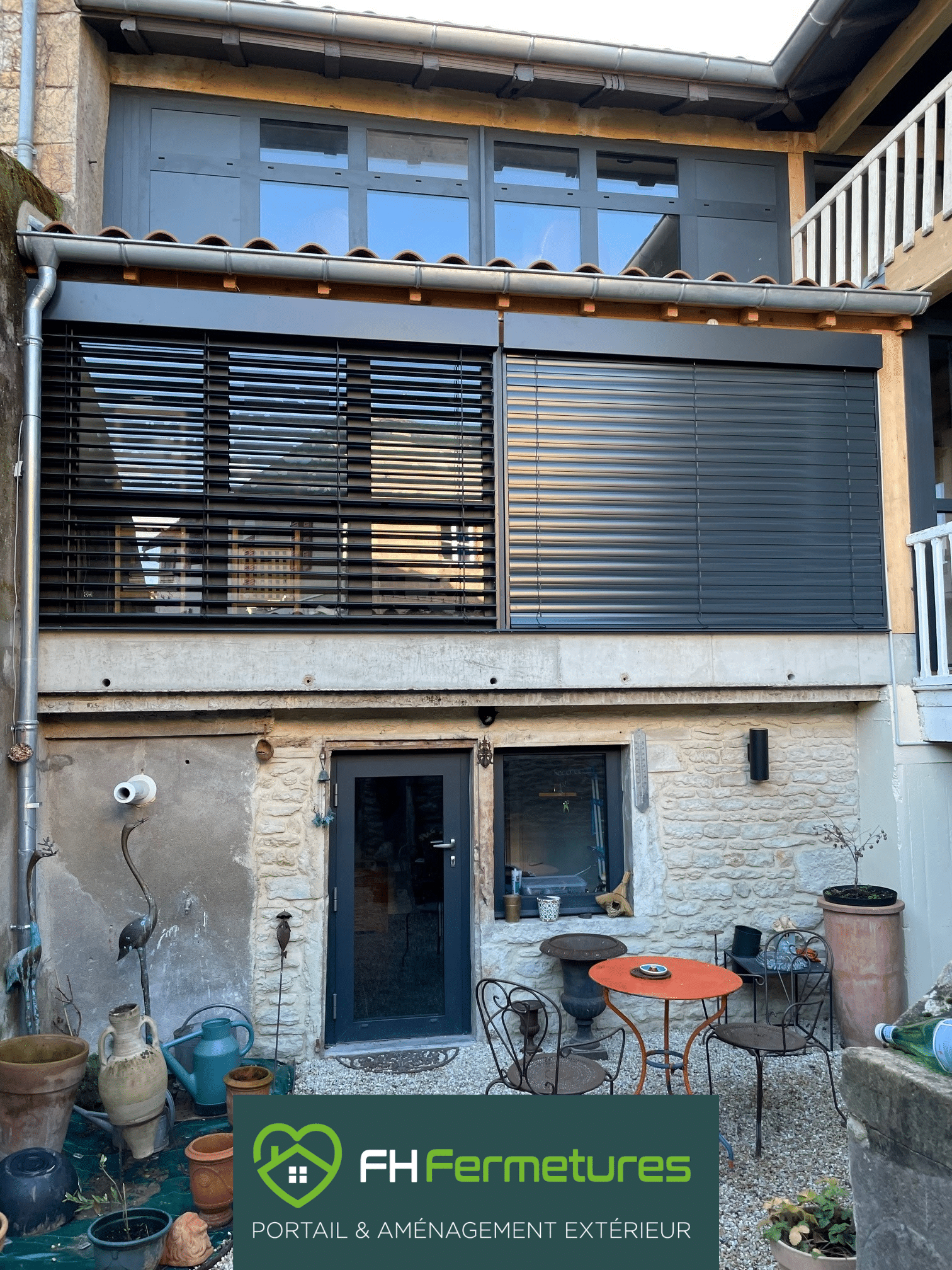 Brise-soleil orientables à Fuissé