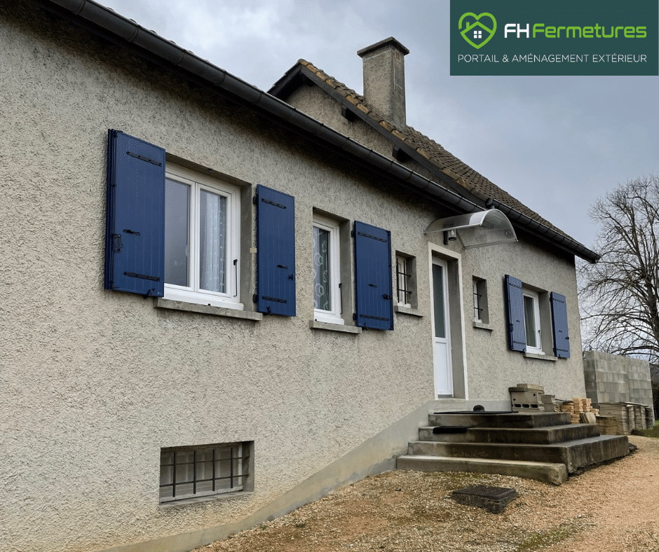 Volets battants en aluminium à Sancé