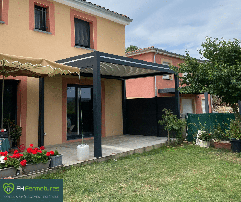 Pergola bioclimatique à Lozanne