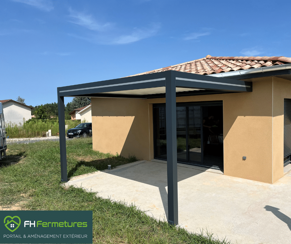 Pergola bioclimatique à Garnerans