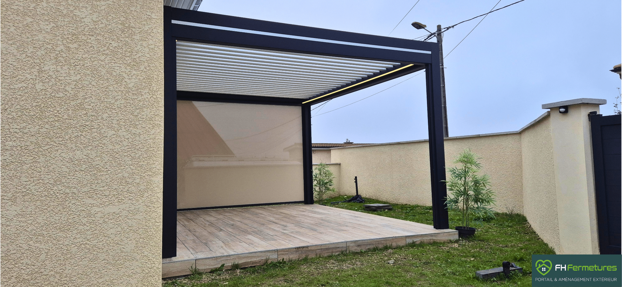 Pergola aluminium à Frans