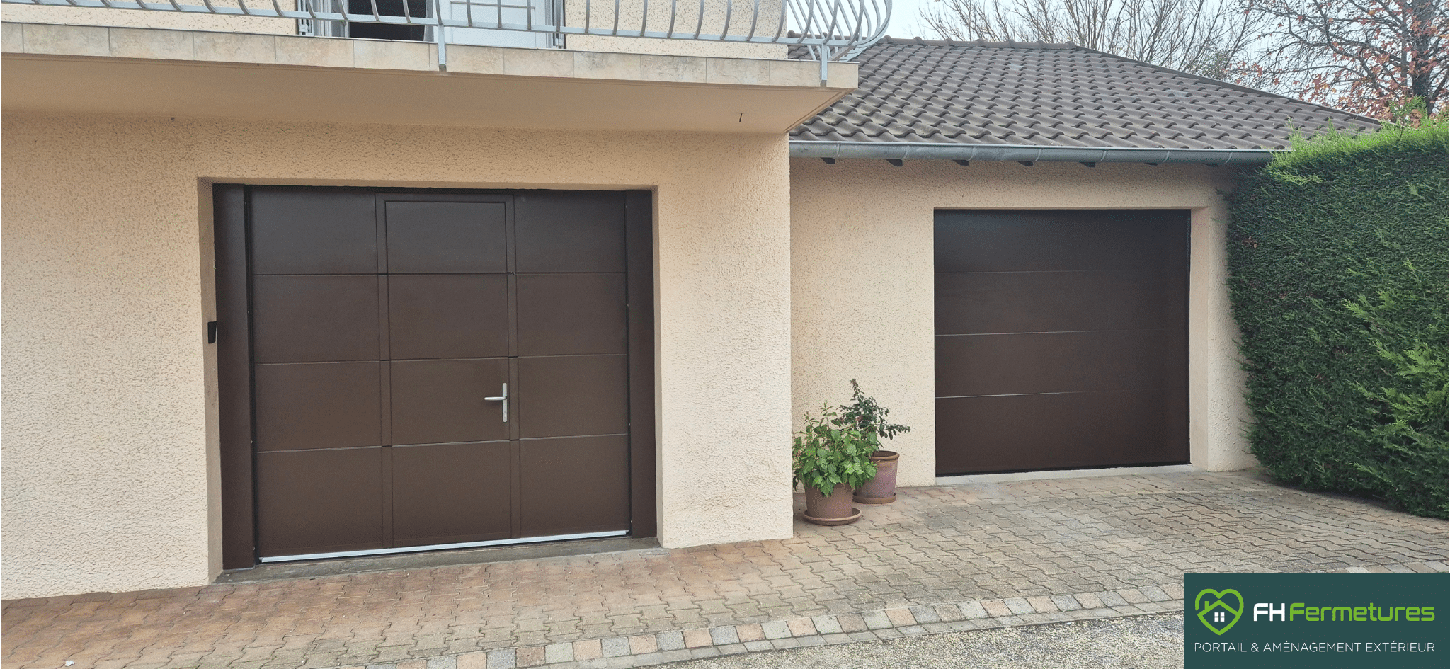 Portes de garages sectionnelles à Sennecé