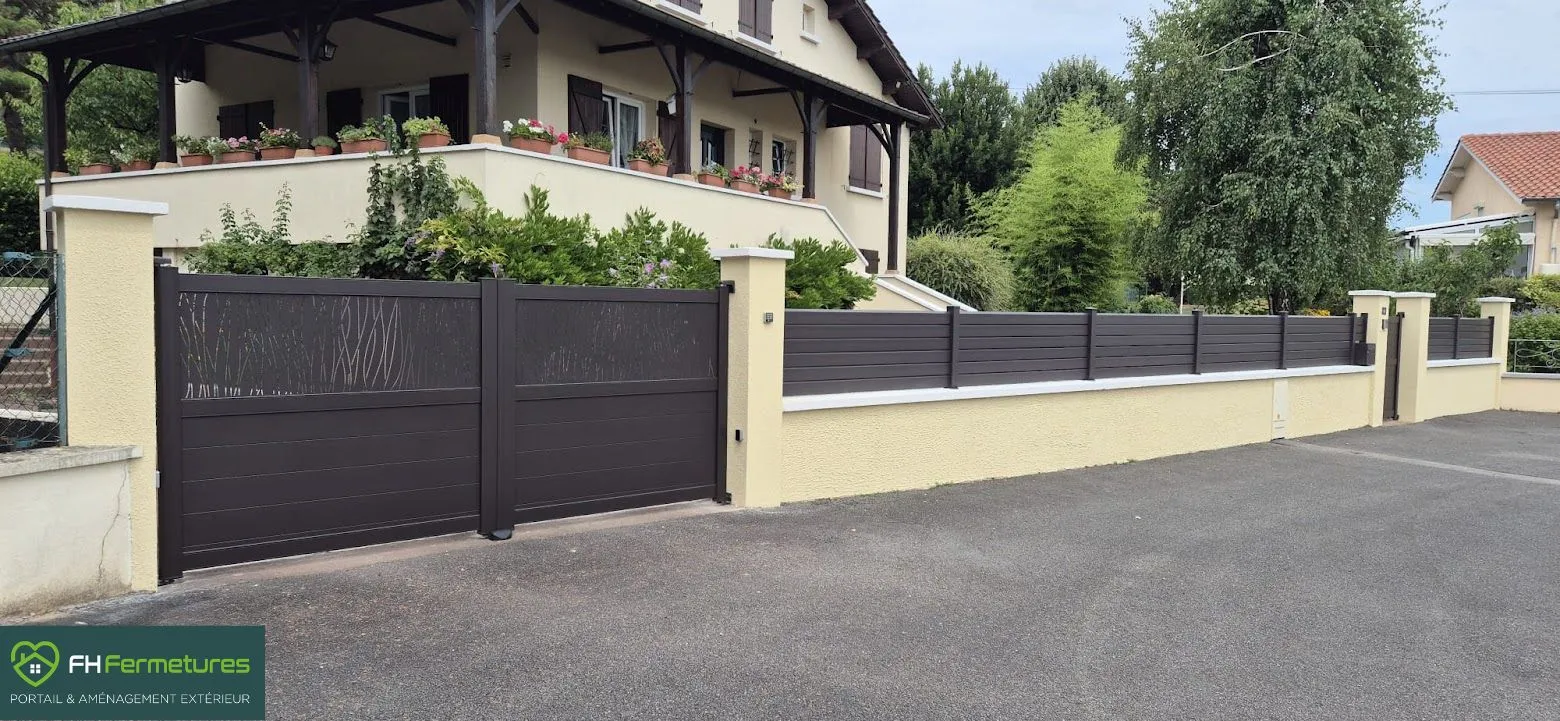 Portail motifs à Mâcon – Un motif Prairie pour sublimer l’entrée