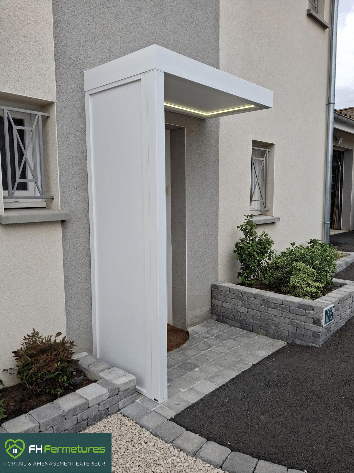 Installation marquise à Pommiers